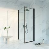 FortiFura Galeria Douchecabine - 70x80x200 cm - Veiligheidsglas - Antikalk - Mat Zwart