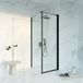 FortiFura Galeria Douchecabine - 70x80x200 cm - Veiligheidsglas - Antikalk - Mat Zwart