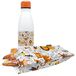 Nerthus FIH 1007 roestvrij stalen dubbelwandige fles set broodtas kinderen leeuwen school