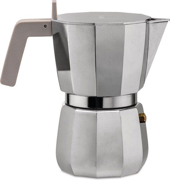 Alessi Percolator Moka - DC06/9 - 9 kops - Aluminium - Zilver