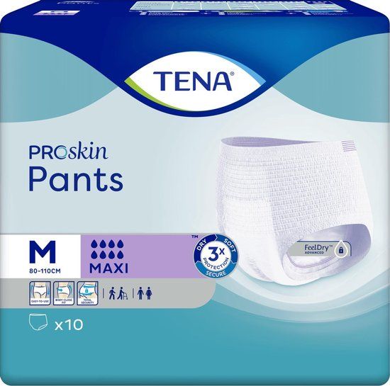 Tena Proskin Pants Maxi Medium - 1 pak van 10 stuks