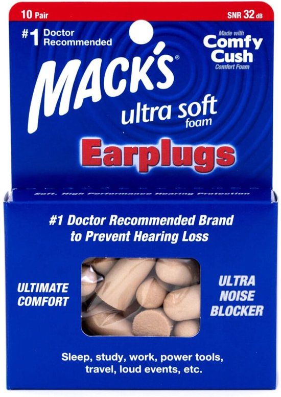 Macks Oordopjes Comfort Ultra Soft - 10 paar
