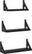 vidaXL Wandplank Zwart Eiken 37 x 12 x 13 cm