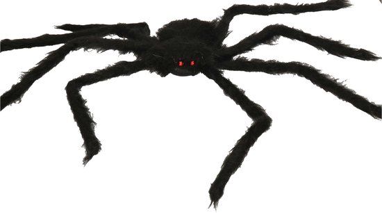 Fiestas Guirca Fiestas Horror spin groot - Halloween decoratie/versiering - zwart - 70 cm