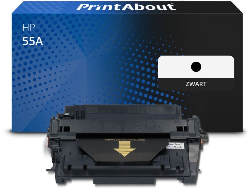 PrintAbout Toner 55A (CE255A) Zwart geschikt voor HP