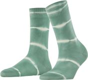 FALKE Wave Bond gedessineerd katoen Sokken dames groen - maat 35-38
