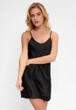 LingaDore Satin Chemise Zwart Maat M
