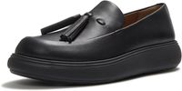 FitFlop IQ-Comff mocassins en cuir avec pompons NOIR - Taille 38