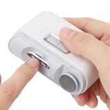 Sanico Elektrische nagelknipper, draadloos, veilig en eenvoudig, 2 snelheden, ideaal voor manicure bij volwassenen en kinderen, diabetici-vriendelijk