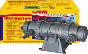 Sera UV-C-systeem 5 W - UV-C-waterzuiveraar voor zoet- en zeewateraquaria tot 500 l