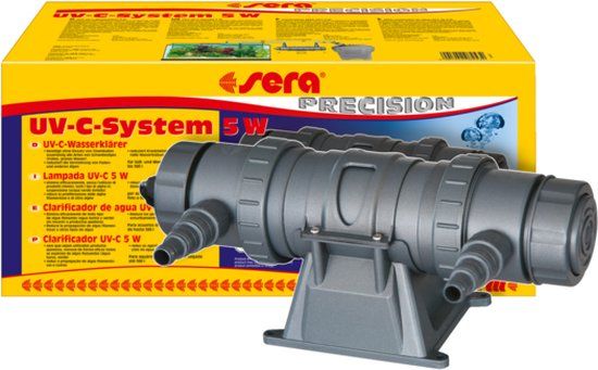Sera UV-C Zuiveringssysteem 5 W | UV-C-waterzuiveraar voor zoet- en zeewateraquaria tot 500 l