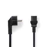 Nedis CEGP10015BK30 cordon d'alimentation Noir 3 m prise type E C13 fiche