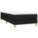 Boxspring Boxspring avec matelas tissu noir 80x200 cm
