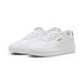 PUMA Court Lally Metallic Glam sneakers pour Femmes, Blanc/Or, Taille 35,5