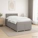 vidaXL Boxspringbed met matras en hoofdeinde Taupe 120 x 190 cm Stof