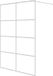 vidaXL Inloopdouchewand 140x195 cm Transparant ESG-glas Wit