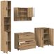 vidaXL Meuble de salle de bain 4 pièces Artisan Chêne 35 x 30 x 192 cm