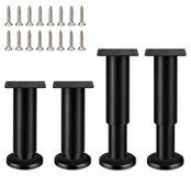 4 Pièces Pieds de Meuble Réglables - Hauteur 25–42 cm pour Projets de Meubles