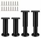 4 Pièces Pieds de Meuble Réglables - Hauteur 25–42 cm pour Projets de Meubles