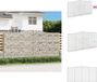 vidaXL Schanskorven - 6 stuks - gewelfd - 400x50x200/220 cm - ijzer