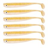 Zanderbait, Blondi 6 stuks rubberen kunstaas 12 cm