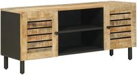 vidaXL Opbergkasten Naturel 105 x 33 x 46 cm Massief Mango Hout