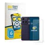 BROTECT Screenprotector 6 Stuks voor Motorola Moto G17 (Voor+Camera) Transparant