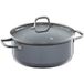 WMF Fusiontec Essential Kookpan, groot, 24 cm, glazen deksel, braadpan, inductie, 4,4 l, high-tech keramiek, krasbestendig, ongecoat, grijs, Made in Germany