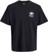 Jack & Jones T-shirt Zwart Katoen Ronde Hals Korte Mouw Loose Fit Logo