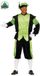 Fiestas Guirca Pietenpak roetveeg Piet - groen/zwart - pieten verkleed kostuum 3-delig - unisex L
