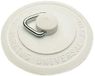 Merriway Zelfzittend bassin en bad rubberen plug | 57mm | Wit