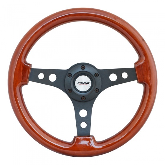 AutoStyle sportstuur Tammy 330 mm hout bruin