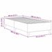 vidaXL Platformbedframe Donkergrijs 80 x 200 cm Corduroy stof