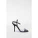 Moschino Sandales en cuir de chèvre Noir Taille : 41