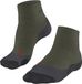 FALKE Heren Wandelsokken TK2 Explore Short M Sso wol functioneel materiaal anti-blaar dik 1 paar, Groen Olive 7830, 44-45