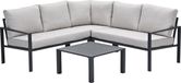 Garden Impressions Springs lounge hoekset carbon black - desert sand
