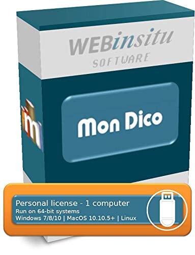 MonDico - Editor van digitale woordenboeken, lexicons en glossaria - Persoonlijke licentie - 1 computer