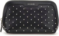 GUESS Leren Utensil zak Beauty Case Black Zwart