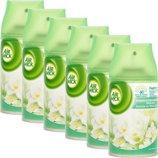 Air Wick Freshmatic - Navulling - Jasmijn en Witte Bloemen - 6 x 250 ml