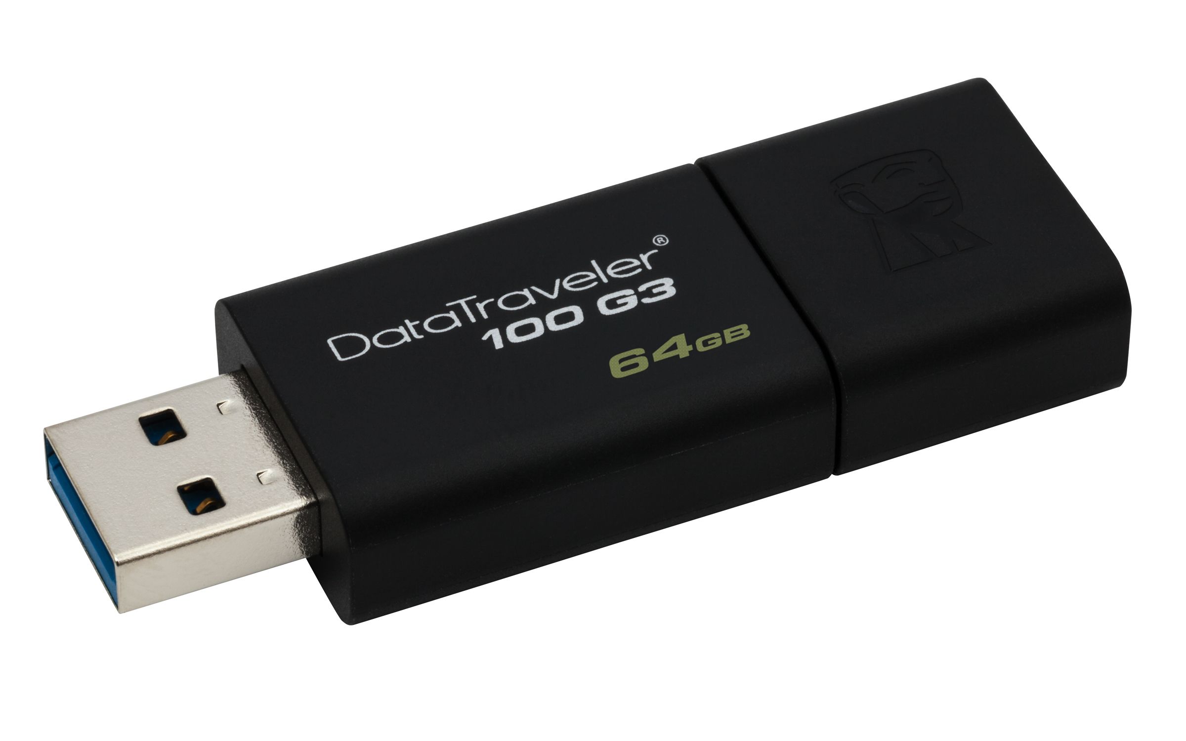 Kingston DataTraveler 100 G3 USB-stick - 64GB - Zwart