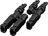 Xtend Solarmi Solarmi MC4 T-verdeelconnector 1 naar 2 (set: mannelijke en vrouwelijke connector)