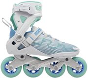 Roces R-Evo 84 Skeelers - 84mm - Softboot - Wit/Azuurblauw - Maat 42