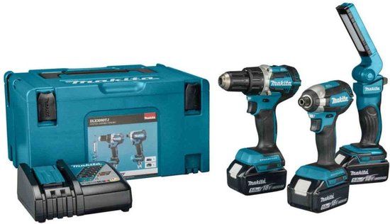 Makita DLX3090TJ Accu Combiset - 18V - 3-delig - Incl. 3x 5.0Ah Accu's - In Mbox