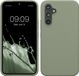 kwmobile telefoonhoesje geschikt voor Samsung Galaxy A54 5G - Hoesje met siliconen coating - Smartphone case in grijsgroen