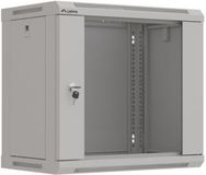 Lanberg 19 Inch Wandkast 9U - 540x350 mm - Glazen Deur - Grijs - FlatPack