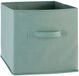 5five Opbergmand/kastmand Square Box - karton/kunststof - 29 liter - zeegroen - 31 x 31 x 31 cm