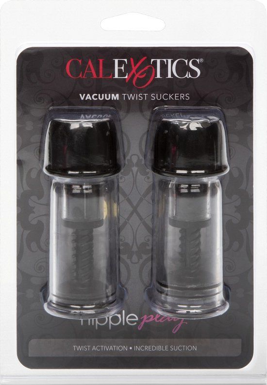 CalExotics Nipple Play Vacuum Suckers - Black