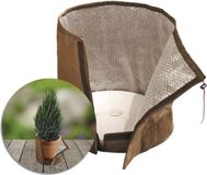 BioGreen thermische potbeschermer XXL - geschikt voor potten tot diameter 85 cm en H90 cm - Beschermt tegen uitdroging, vorst, wind en regen - Gemakkelijk in gebruik dankzij trekkoord en klittenbandsluiting - Ademende, stevige fleece (100 g/m)