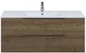 BES LED Seville Badmeubelset 120 cm - 2 Laden Tabacco Edge Greep - Wastafel Enjoy Enkel