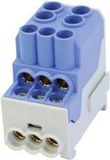 HoraeTec 080010-1-4 Onderverdeelblok Blauw 1-polig